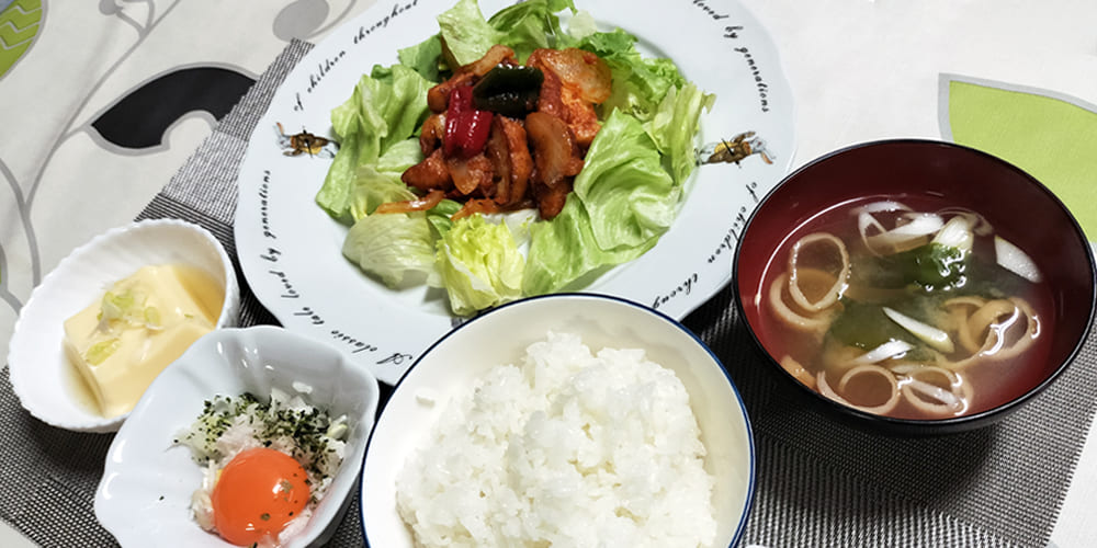 心のこもった家庭料理